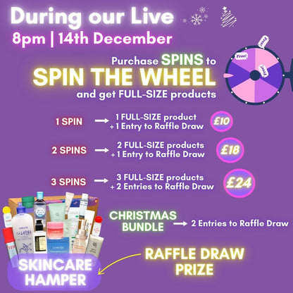 2 Spins + 1 Raffle Ticket